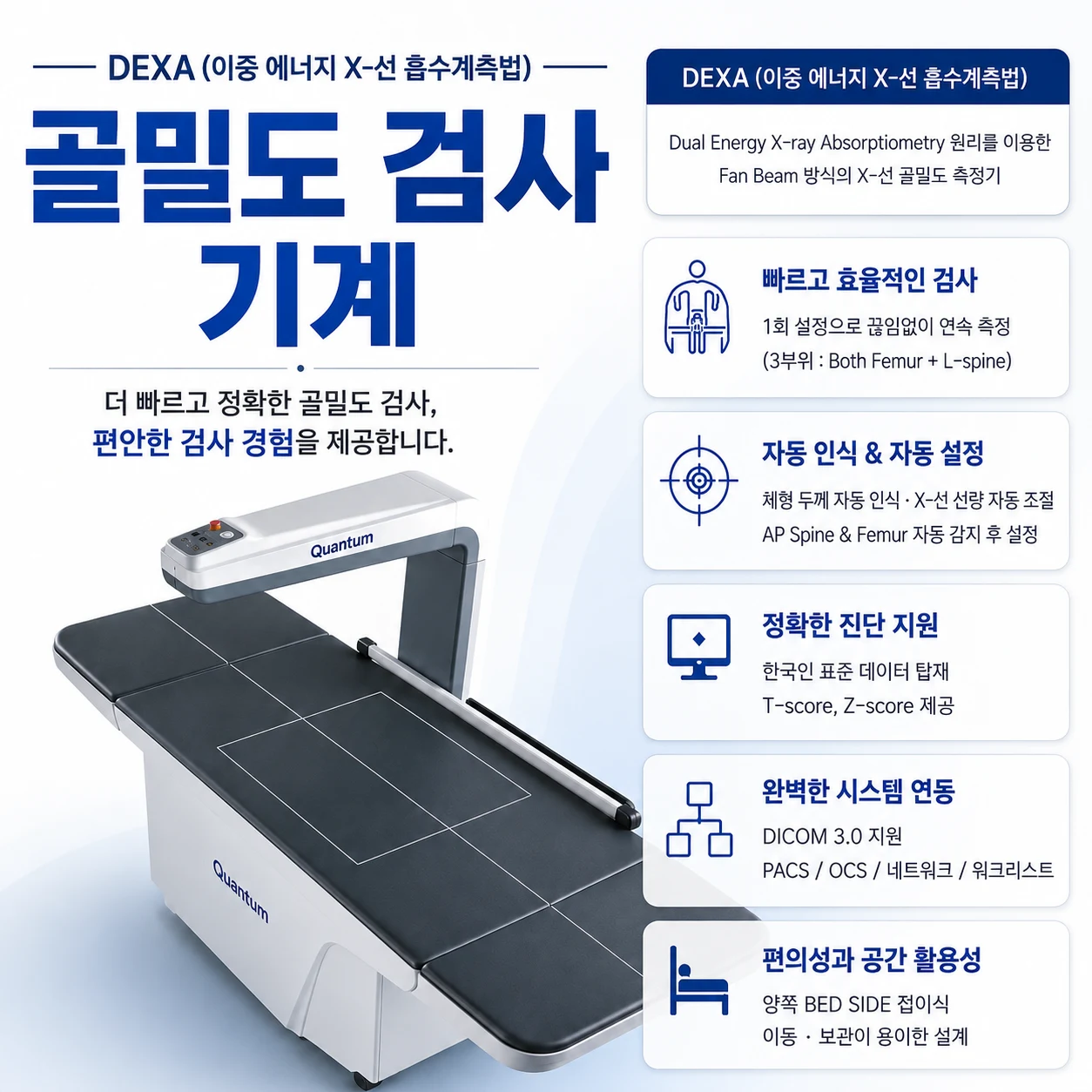 골밀도 검사 기기 및 검사 안내
