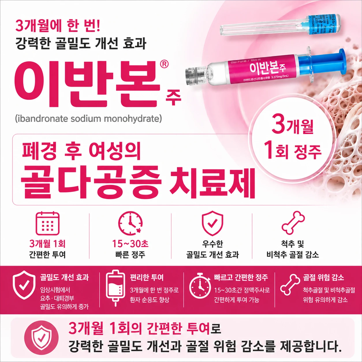 이반본 주 골다공증 치료 안내